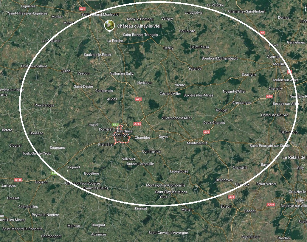 Zone d'intervention dans l'Allier (03) - Principales villes : Montluçon, Moulins, Vichy, Commentry, Lapalisse, Saint-Pourçain, Domérat, Désertines et communes environnantes